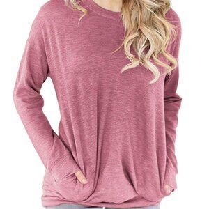 Tunic Sweatshirt Light Red
